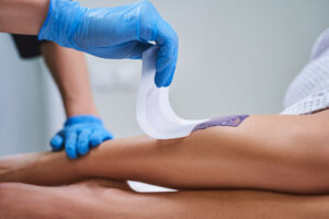 women waxing service for legs