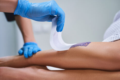 women waxing service for legs